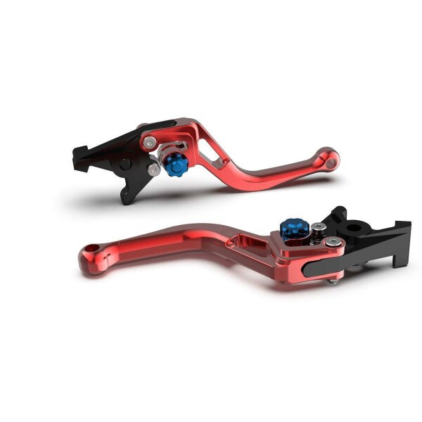 LSL Clutch lever BOW L04, short, red/blue