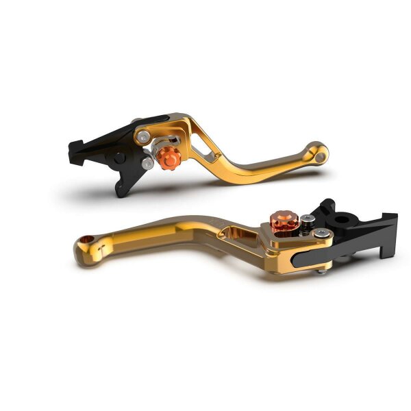 LSL Clutch lever BOW L06, short, gold/orange