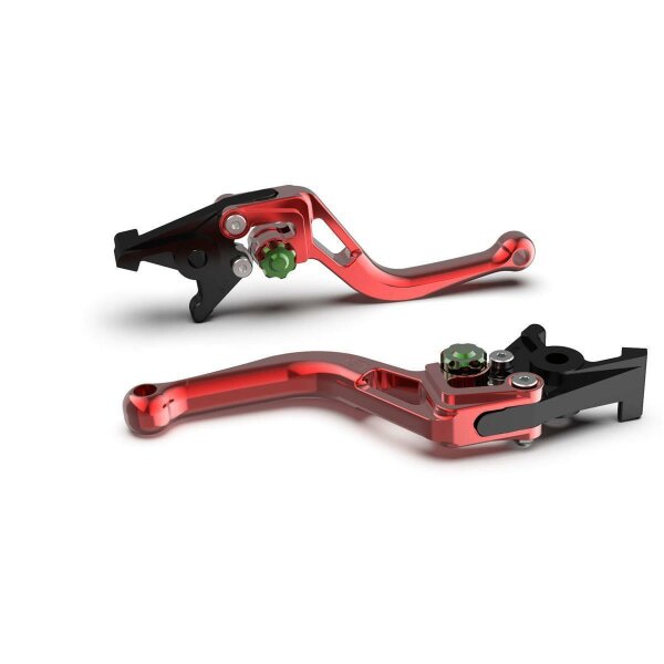 LSL Clutch lever BOW L08, short, red/green