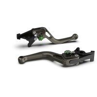 LSL Clutch lever BOW L14, short, anthracite/green