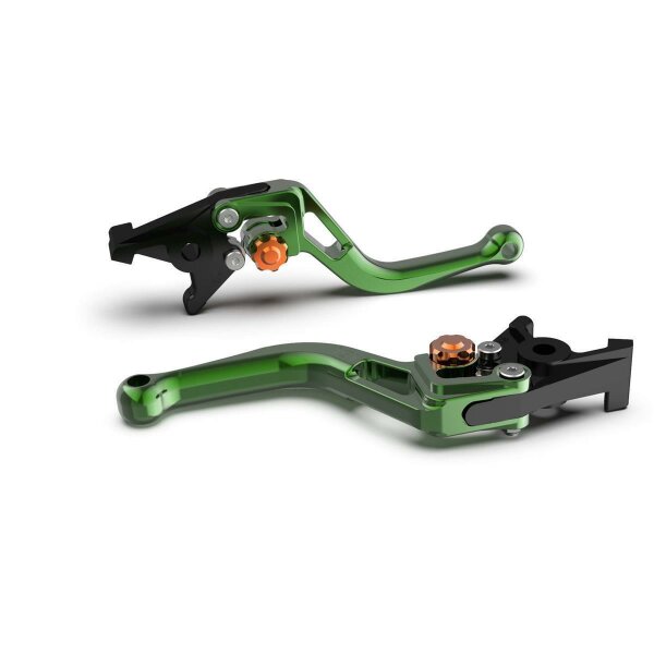 LSL Clutch lever BOW L16, short, green/orange