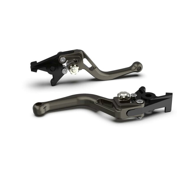 LSL Clutch lever BOW L20, short, anthracite/silver