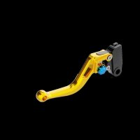 LSL Clutch lever BOW L23R, short, gold/blue