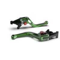 LSL Clutch lever BOW L23R, short, green/red