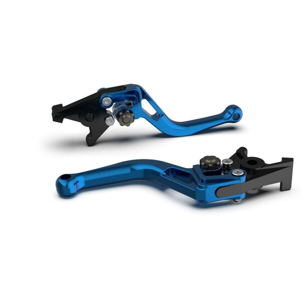 LSL Kupplungshebel BOW  für Brembo 16 RCS, L37R, kurz, blau/anthrazit