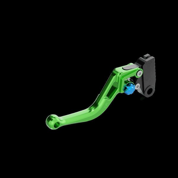 LSL Clutch lever BOW for Brembo 16 RCS, L37R, short, green/blue