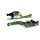 LSL Clutch lever BOW L39R, short, green/gold