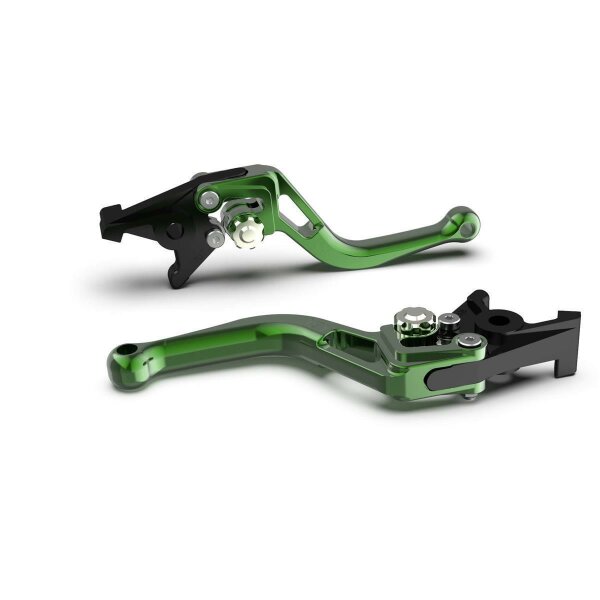 LSL Clutch lever BOW L64R, short, green/silver