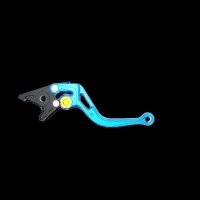 LSL Brake lever BOW R18R, short, blue/gold