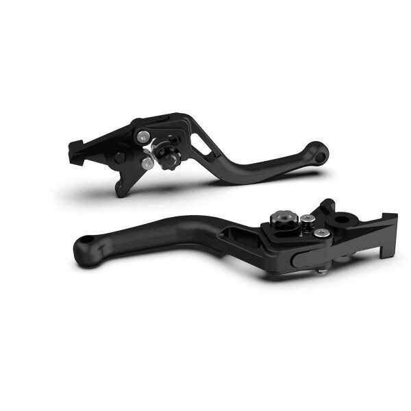 LSL Brake lever BOW R18R, short, black pearl blasted/black