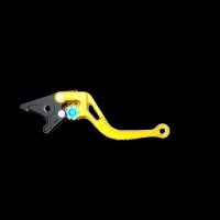 LSL Brake lever BOW R39R, short, gold/blue