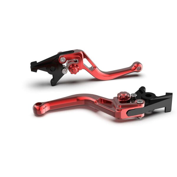 LSL Brake lever BOW R71, short, red / red