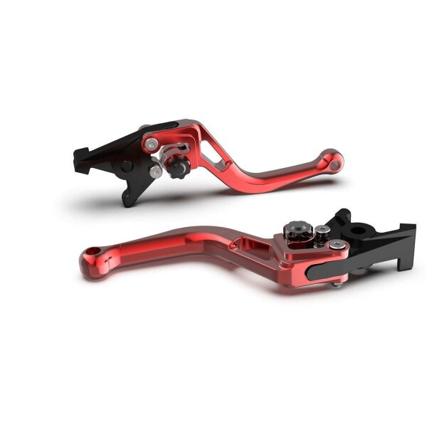 LSL Brake lever BOW R71, short, red / black