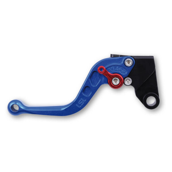 LSL Clutch lever Classic L03, blue/red, short