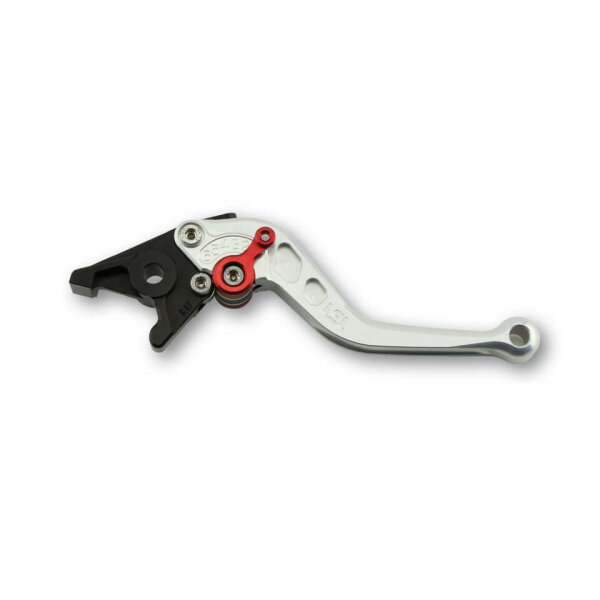 LSL Clutch lever Classic L25R, silver/red, short