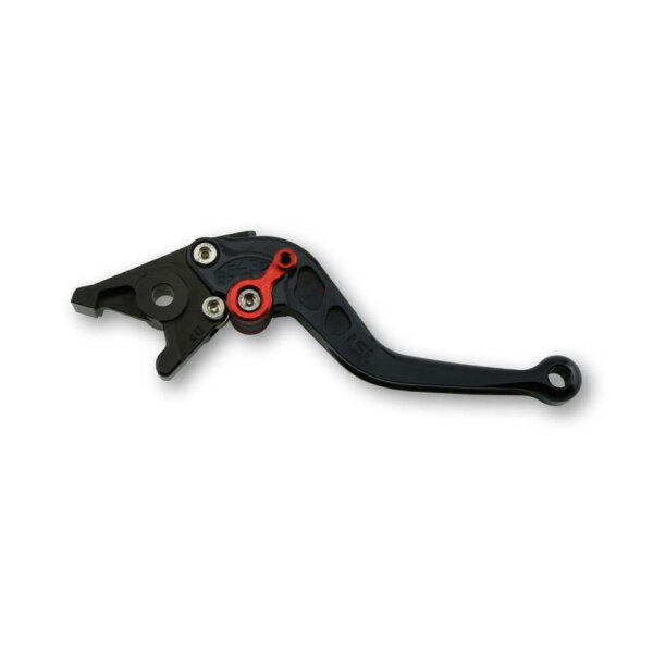 LSL Clutch lever Classic L37R, black/red, short