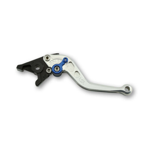 LSL Clutch lever Classic L55R, silver/blue, short