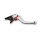 LSL Clutch lever Classic L69R, silver/red, short