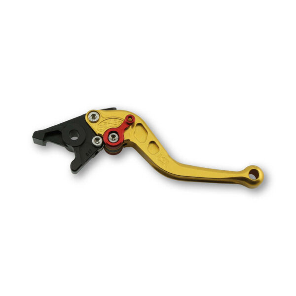 LSL Brake lever Classic R17, gold/red, short