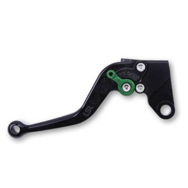 LSL Brake lever Classic R17, black/green, short