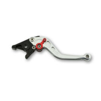 LSL Brake lever Classic R38R, silver/red, short