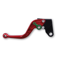 LSL Brake lever Classic R52R, red/green, short