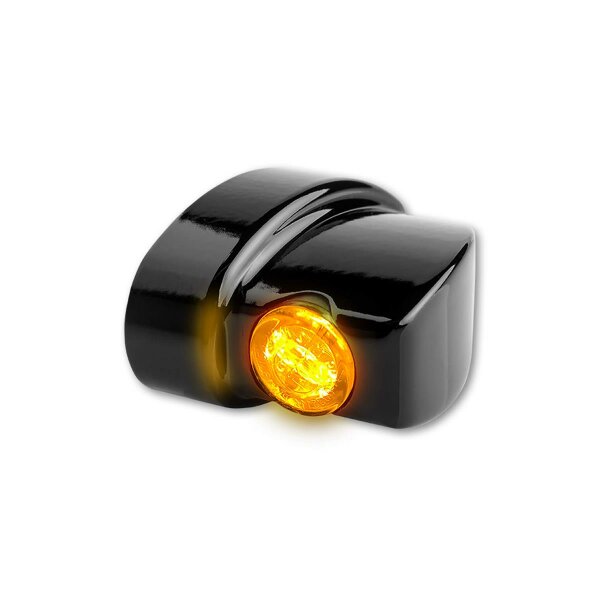 HeinzBikes NANO Series Winglets LED rear turn signal, all H-D models 1993-2020, black