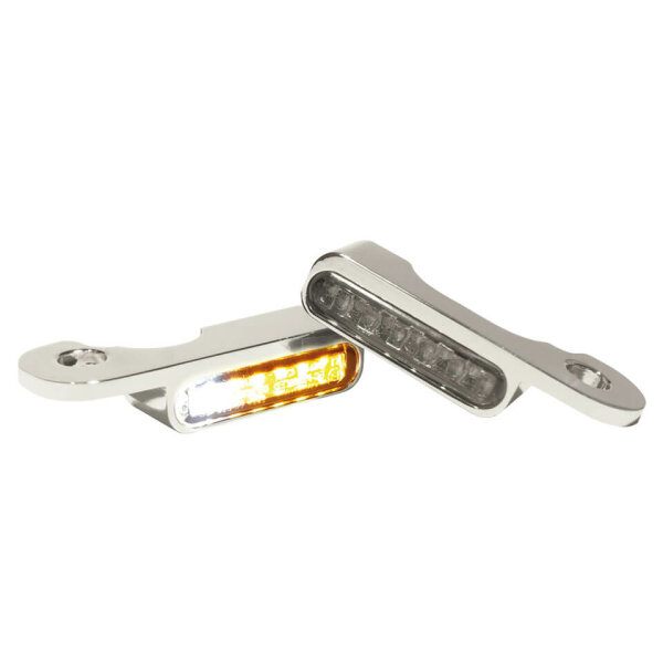 HeinzBikes LED Armaturen Blinker-Positionslicht-Kombination CVO Modelle 02-, silber