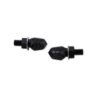 SHIN YO LED indicators TINY, black, tinted glass