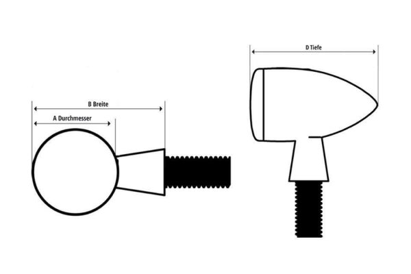 HIGHSIDER APOLLO CLASSIC LED turn signal/position light