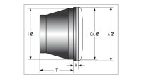 SHIN YO BATES STYLE 5 3/4 inch main headlight, black matt