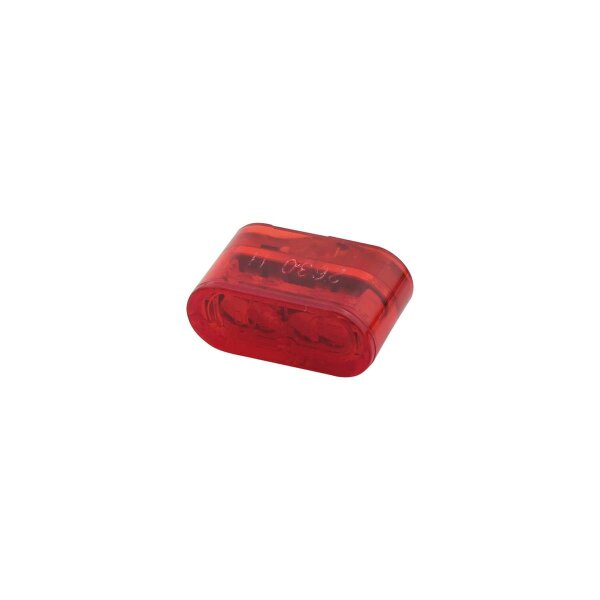 HIGHSIDER Little STAR-MX PRO module rear light, red glass, for installation, E-gepr, piece