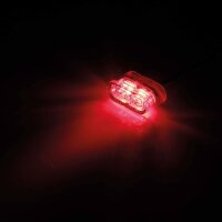 HIGHSIDER Little STAR-MX PRO module rear light, red glass, for installation, E-gepr, piece