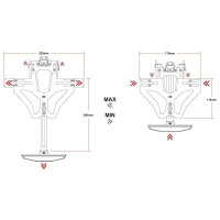 LSL MANTIS-RS PRO für AP RSV4, Tuono V4, RS4 125, RS 125, Tuono 125, inkl. Kennzeichenbeleuchtung