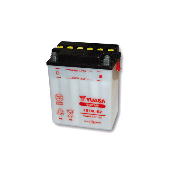 YUASA Batterie YB 14L-B2 ohne Säurepack