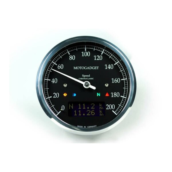 motogadget Tachometer Chronoclassic speedo Dark Edition