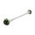 LSL Axle Ball GONIA front BMW RnineT, Racer / Scrambler, green, front