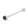 LSL Axle Ball GONIA front BMW RnineT, Racer / Scrambler, silver, front