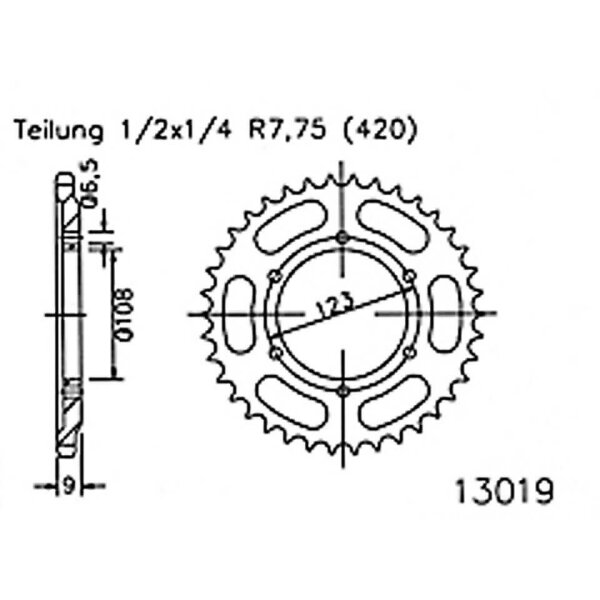 ESJOT Sprocket, 52 teeth