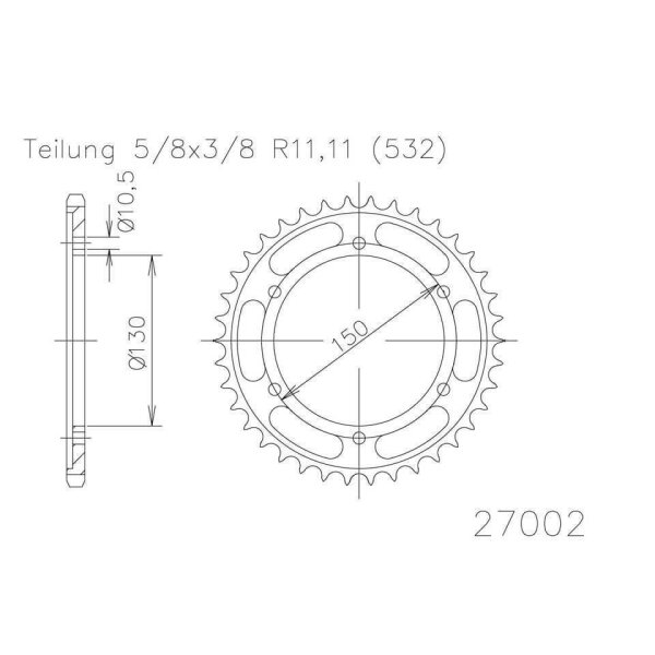 ESJOT Sprocket, 39 teeth