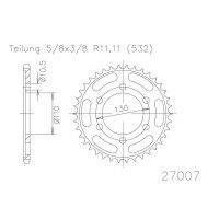 ESJOT Kettenrad, 48 Zähne