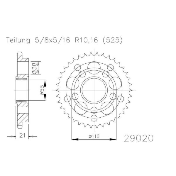 ESJOT Sprocket, 45 teeth