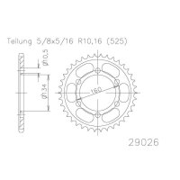 ESJOT Kettenrad, 46 Zähne