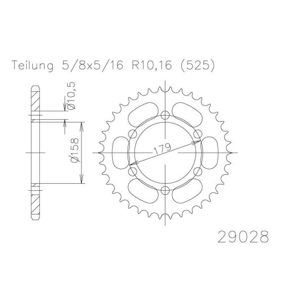 ESJOT Kettenrad, 45 Zähne