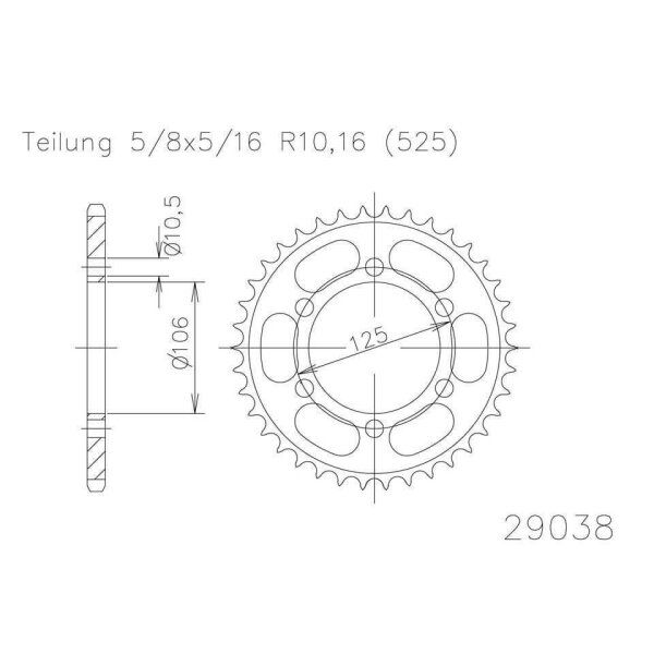 ESJOT Sprocket, 47 teeth