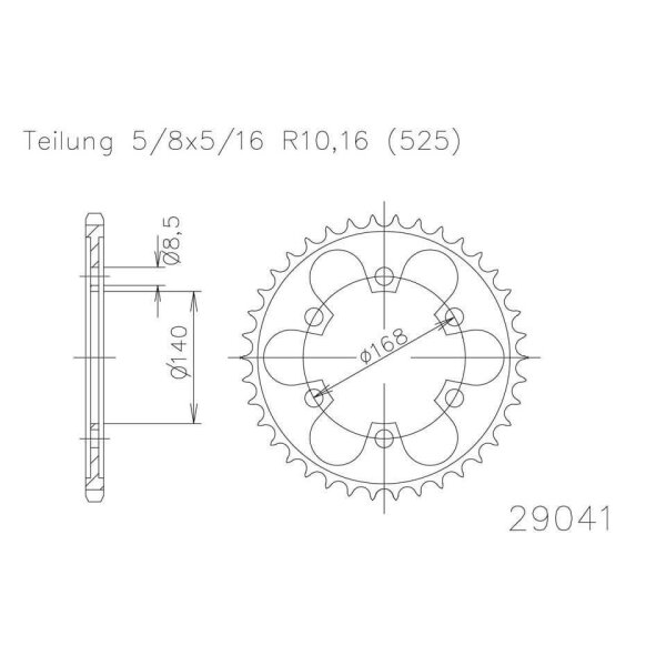 ESJOT Sprocket, 41 teeth