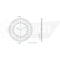 ESJOT Sprocket, 44 teeth