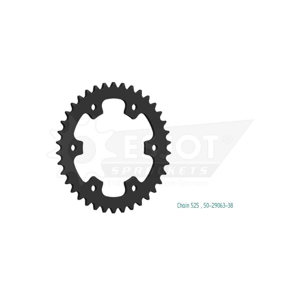 ESJOT Sprocket, 38 teeth, steel 525 pitch