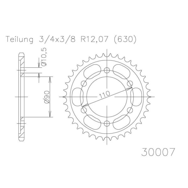 ESJOT Kettenrad, 35 Zähne