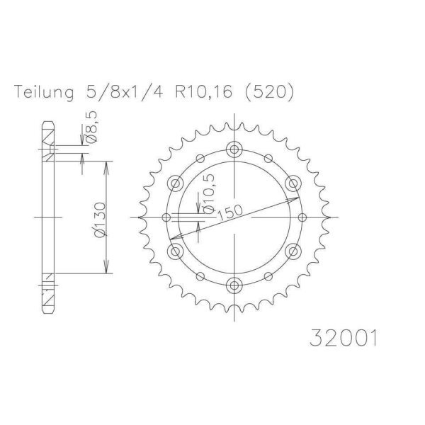 ESJOT Sprocket, 48 teeth